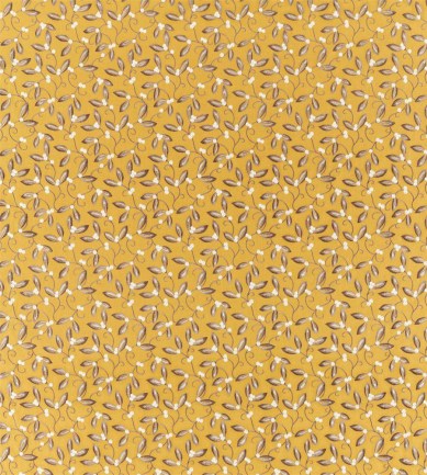 William Morris Mistletoe Embroidery Saffron textil