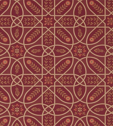 Morris and Co Brophy Trellis Russet Gold tapéta