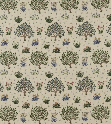 William Morris Orchard Forest/Indigo textil - Paisley Home