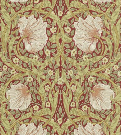 William Morris Pimpernel Brick/Olive tapéta - Paisley Home