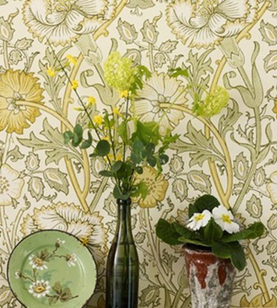 William Morris Pink & Rose Eggshell/Rose tapéta - Paisley Home