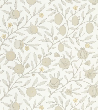 William Morris Pure Fruit Horned Poppy - Grey tapéta