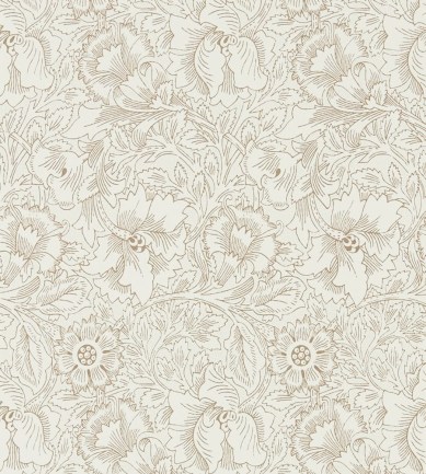 William Morris Pure Poppy Cream/Gold tapéta - Paisley Home