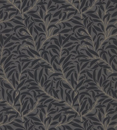 William Morris Pure Willow Bough Charcoal/Black tapéta - Paisley Home