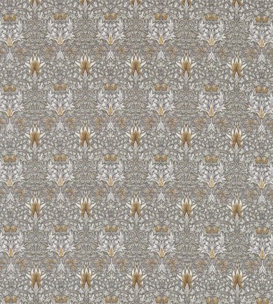 William Morris Snakeshead Pewter/Gold textil - Paisley Home