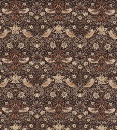 William Morris Strawberry Thief Grape/Gold textil - Paisley Home