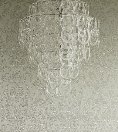Zoffany Brocatello Briolette Silver, Ebony tapéta - Paisley Home