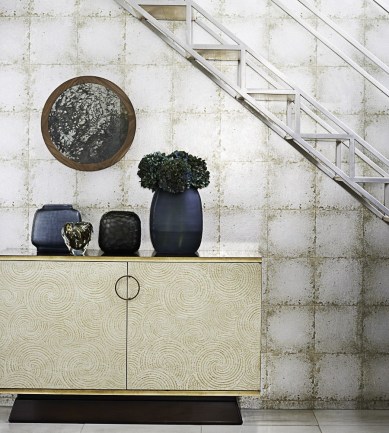 Zoffany Lustre Tile Gold tapéta - Paisley Home