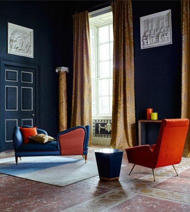 Zoffany Spitalfields Silk La Seine textil - Paisley Home