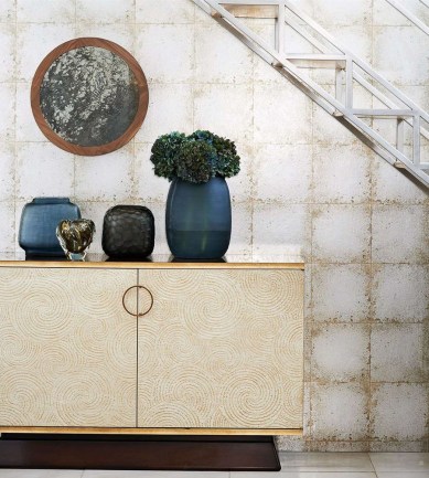 Zoffany Lustre Tile Pewter tapéta - Paisley Home